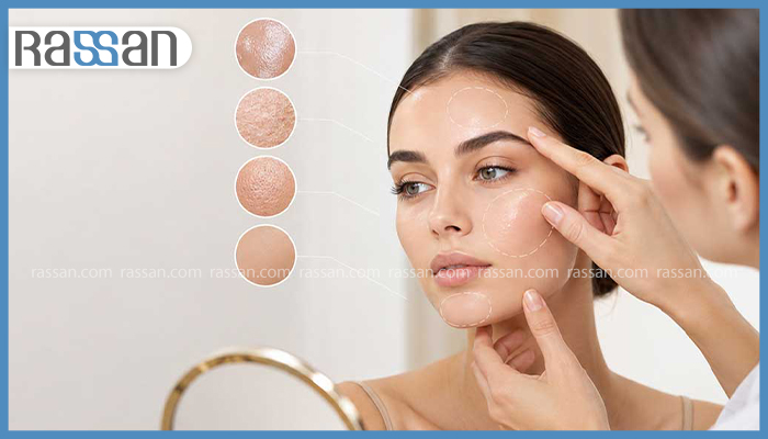 تشخیص پوست چرب و خشک 3 بررسی و تحلیل تخصصی نوع پوست صورت در کلینیک زیبایی