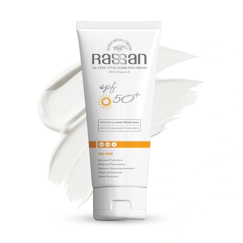 ضد آفتاب راسن spf 50 بدون رنگ و چربی