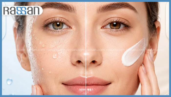 برای پوست چرب آبرسان بهتر است یا مرطوب کننده؟ 2 مقایسه بصری تفاوت آبرسانی و مرطوب کنندگی روی پوست صورت