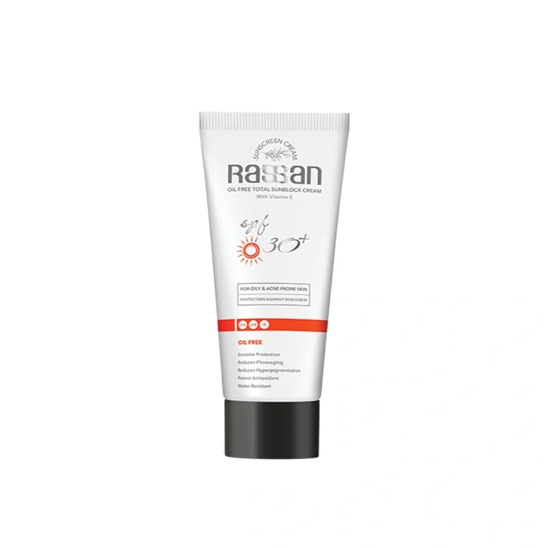 کرم ضد آفتاب بی رنگ با SPF30 مناسب پوست چرب و مستعد آکنه