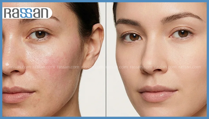 چطور آبرسان مناسب پوست دهیدراته را انتخاب کنیم؟ 2 مقایسه بصری پوست دهیدراته و پوست سالم و هیدراته